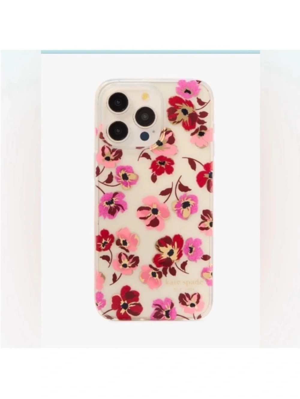Kate Spade Fall Poppies iPhone 15 Pro Max Case